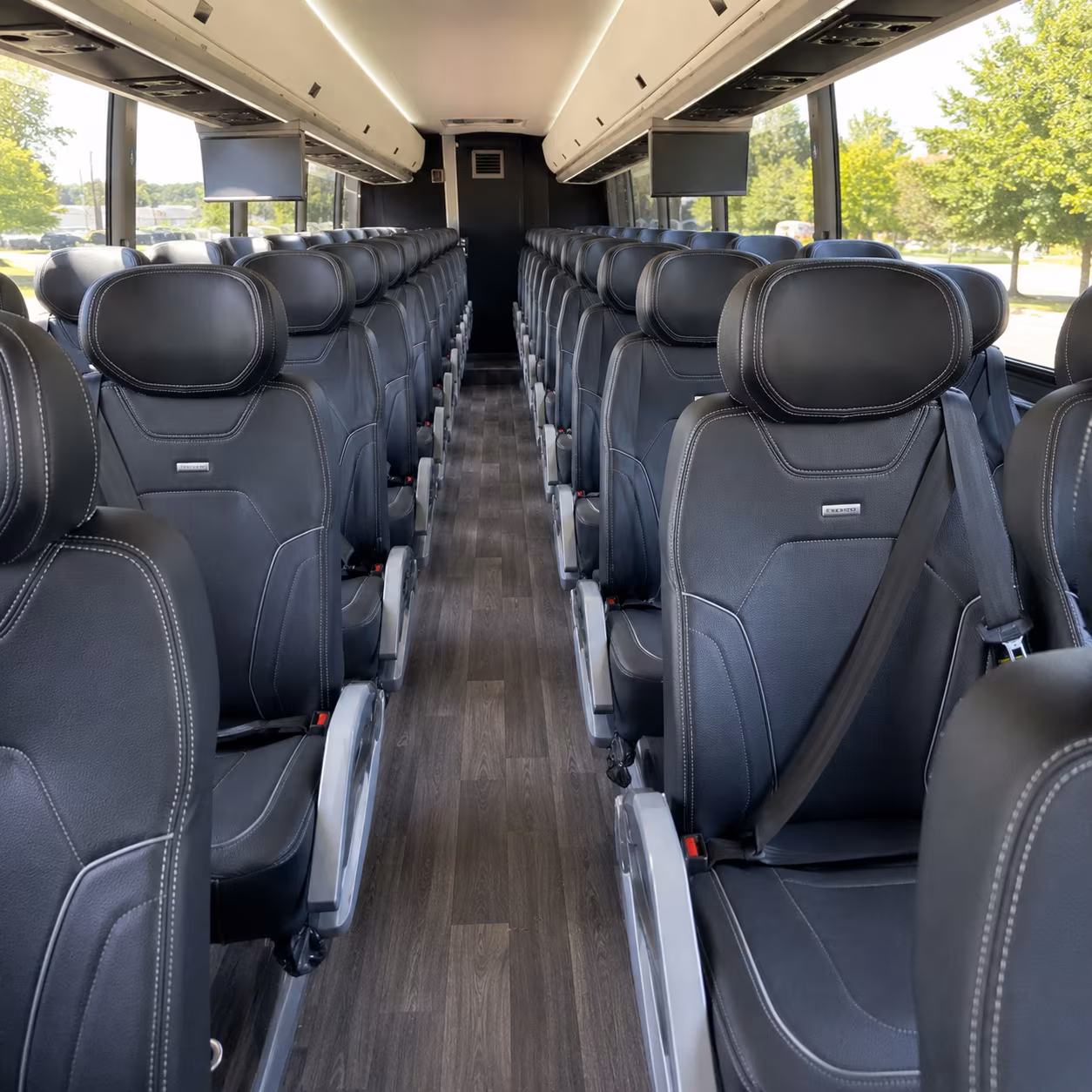 salinas charter bus services interior